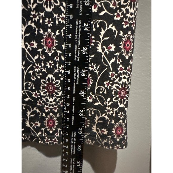 Joe B by Joe Benbasset Women size XS Floral Pull-On Pants Boho bohemian wide leg - Picture 7 of 9